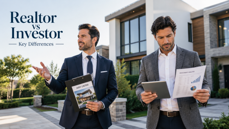 Realtor and investor at luxury home