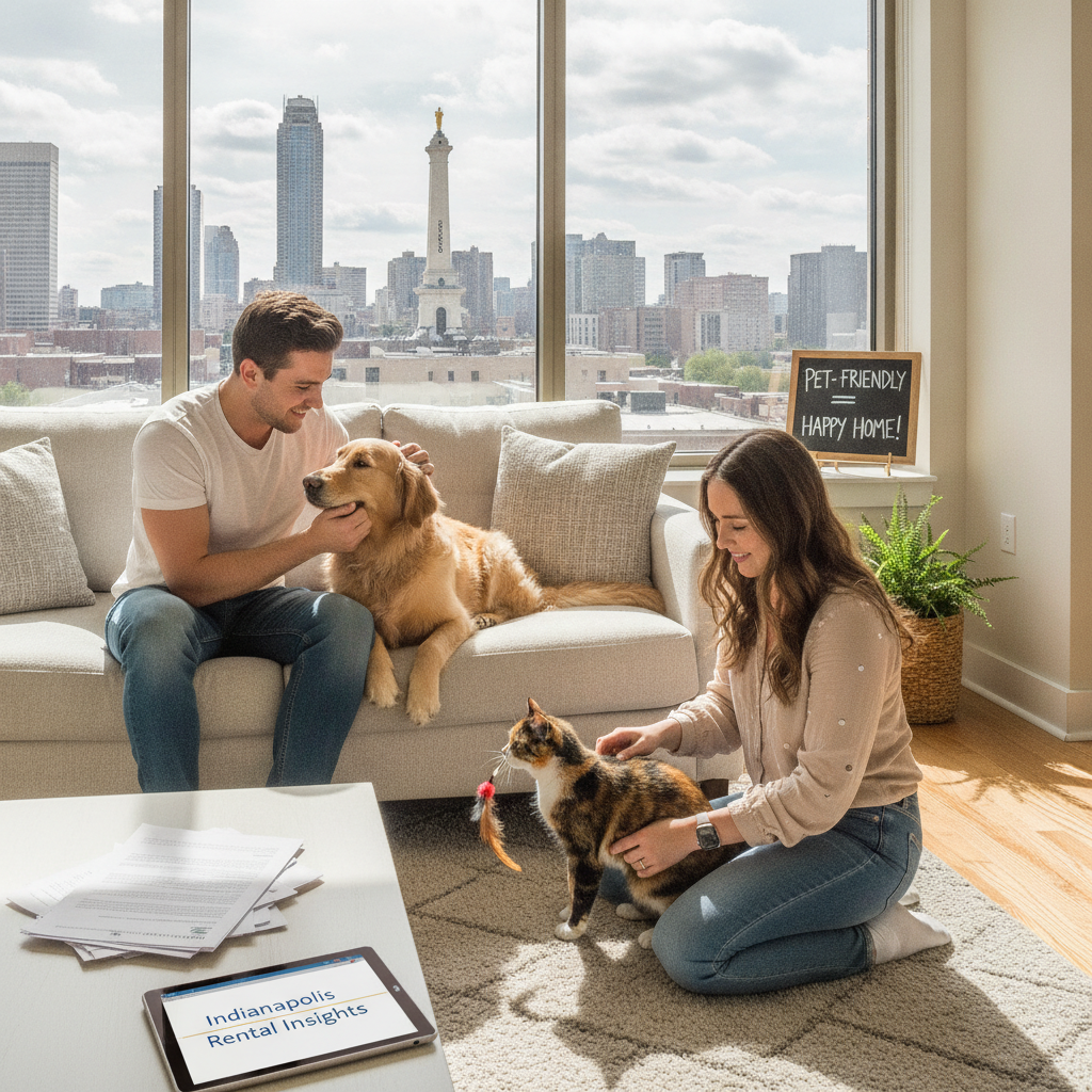Professional illustration of Advantages of Allowing Pets in Indianapolis Rental Property