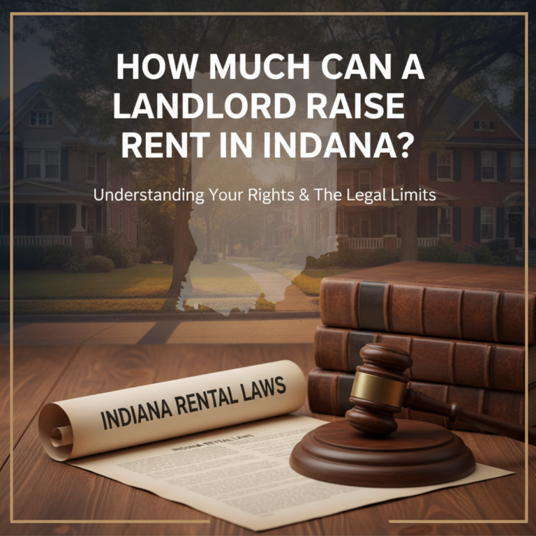 Professional illustration of How Much Can a Landlord Raise Rent in Indiana?