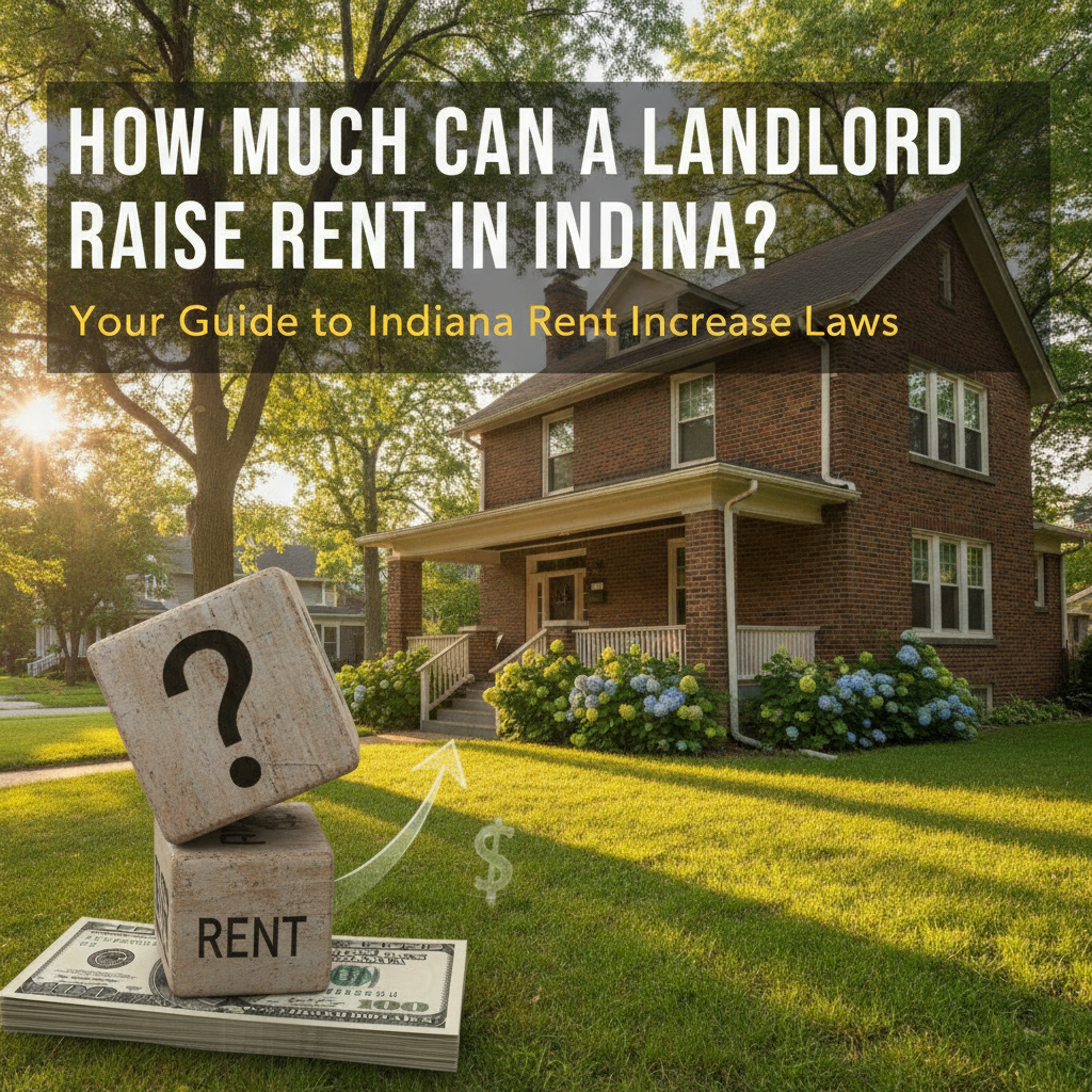 Professional illustration of How Much Can a Landlord Raise Rent in Indiana?